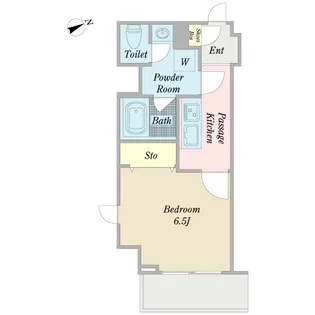 神楽坂プレジデンシャル【4階】の間取り