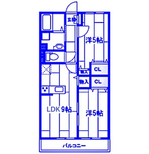 モンスリール【2階】の間取り