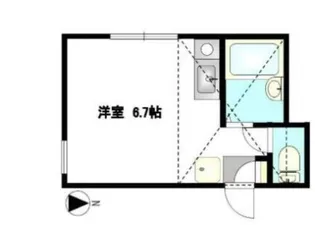 シャトンボヌール横濱【1階】の間取り