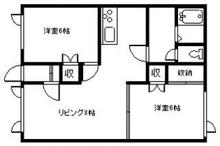 インペリアル末広弐番館【1階】の間取り