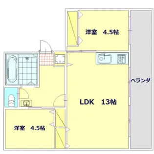 泉マンション【4階】の間取り