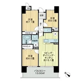サーパス八幡山公園【9階】の間取り