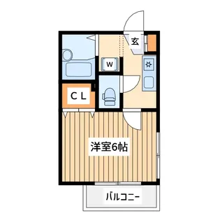 アイビス西調布【1階】の間取り