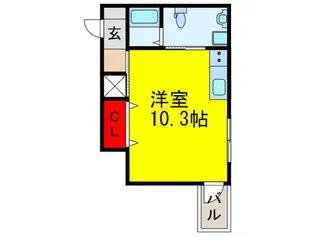 ディアコート宿屋町【10階】の間取り