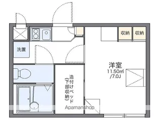 レオパレスCOMFORT【2階】の間取り