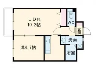 T-FLAT58【4階】の間取り