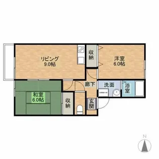 セジュールカコイ II【2階】の間取り