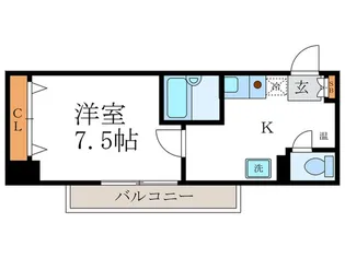 SUN VISTA四条【7階】の間取り