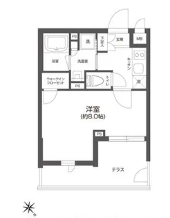 GRAN PASEO 四谷若葉【1階】の間取り