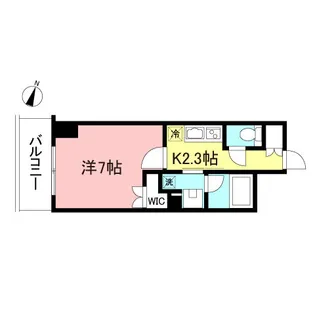 プライムメゾン初台【7階】の間取り