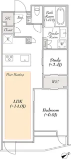 LUMIEC suite EBISU ルミークスイート恵比寿【3階】の間取り