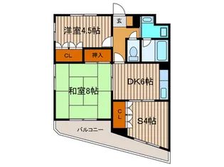 岩井マンション【2階】の間取り