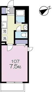 アイシイメゾン【1階】の間取り