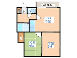 ハイツH・S【4階】の間取り