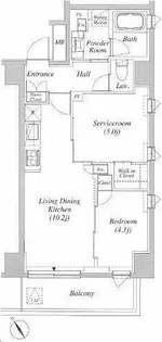 カーサスプレンディッド小石川【4階】の間取り
