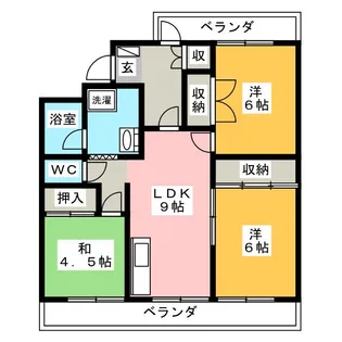 リュミエールB【2階】の間取り