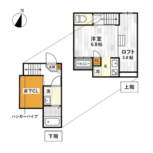 ADC新水前寺ミューナ【1階】の間取り
