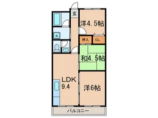 ニューナイスマンション【2階】の間取り