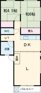 ランマンション【3階】の間取り