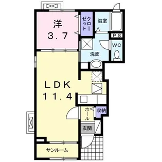 ファミリエ【1階】の間取り