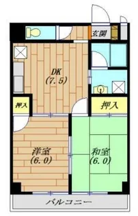 ナイアンローデ【3階】の間取り