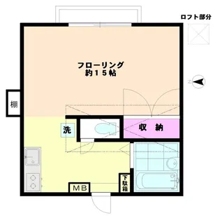 メゾンカワダ【2階】の間取り