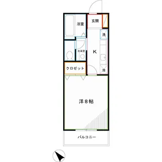ボワ・フルール A【1階】の間取り