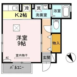 ローズコートY【1階】の間取り