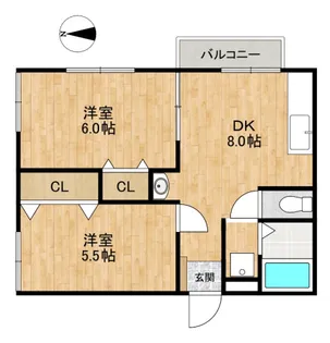 アイリスプラザ【2階】の間取り