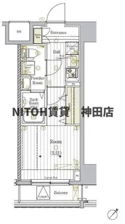 リライア横濱生麦【5階】の間取り