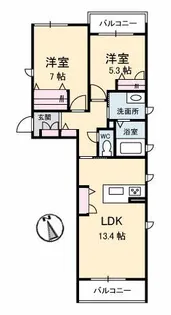 ガーデンズスクエア広【3階】の間取り