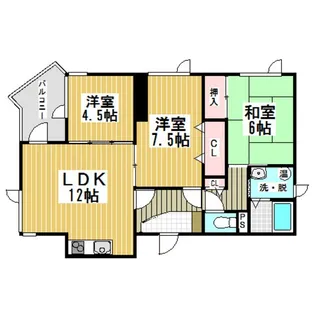 エスパシオ【3階】の間取り