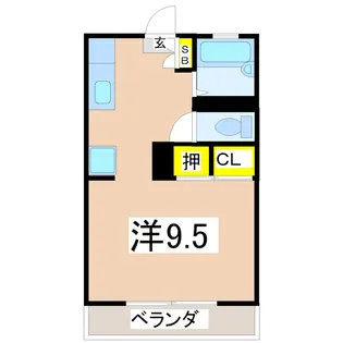 カーサメントY【1階】の間取り