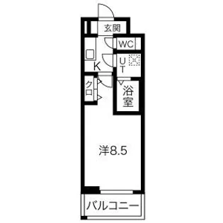ジュネス新大阪レジデンス【8階】の間取り