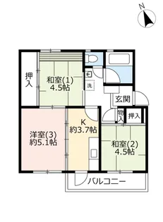 URけやき台【5階】の間取り