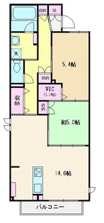 Ever Green 鶴瀬【2階】の間取り