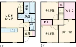 グランメゾン III【1階】の間取り