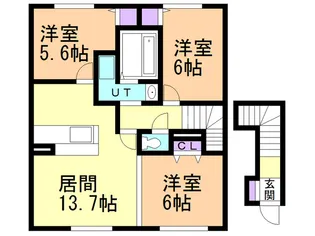 プレジール【2階】の間取り