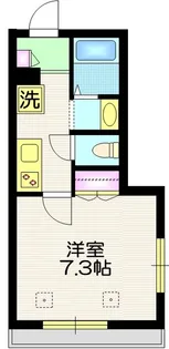 アスティオン日暮里【1階】の間取り