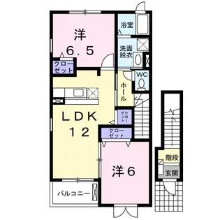 トムトックII【2階】の間取り