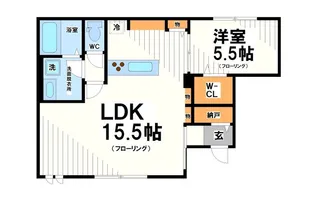 エルシオン狛江【3月入居可能】【1階】の間取り