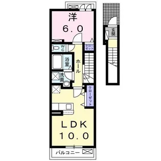 リバーサイド・サトレー【2階】の間取り