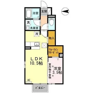 福島県郡山市並木2【アパート】の間取り