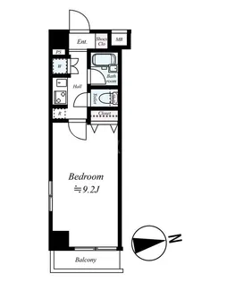 エグザレガーロ西日暮里【2階】の間取り