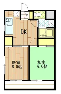 高倉ハイツ【4階】の間取り