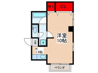 サンハイツ東【4階】の間取り