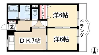マンション清美【3階】の間取り