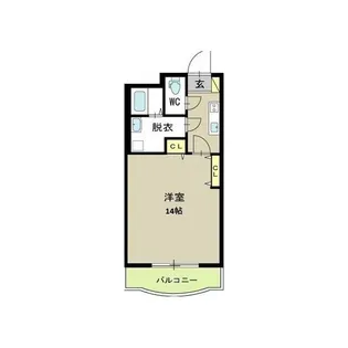 パークハイツ女池南【3階】の間取り