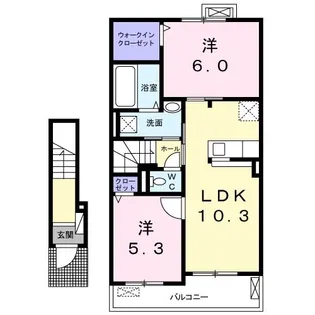 グレースシャトー I【2階】の間取り