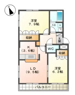 ファシネーション【2階】の間取り